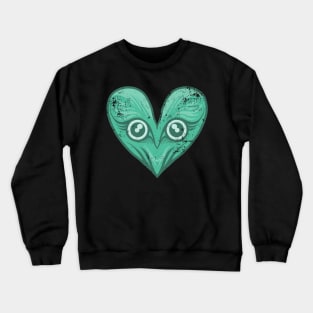 Owl love valentine - vintage style Crewneck Sweatshirt